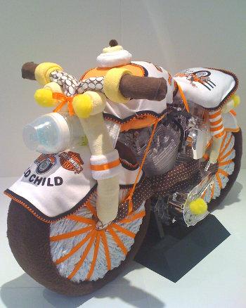 Harley-Davidson Motorcycle Diaper Cake