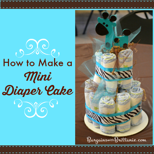 How to Make Mini Diaper Cakes