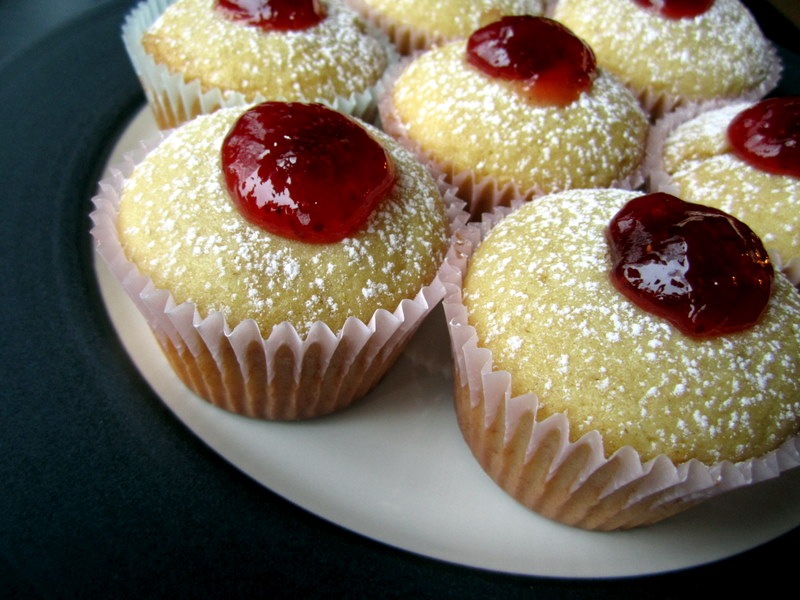 Jelly Filled Donut Cupcakes