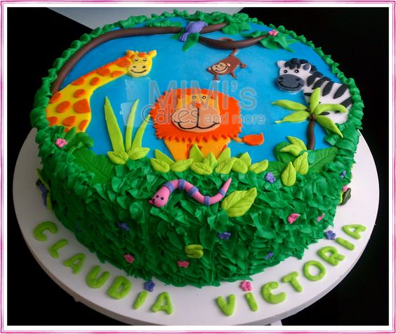 11 Photos of Icing Safari Animal Cakes 11 Photos of Icing Safari Animal Cakes