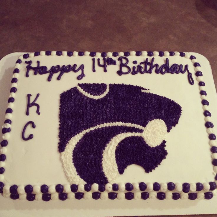 K-State Wildcats Birthday Cake
