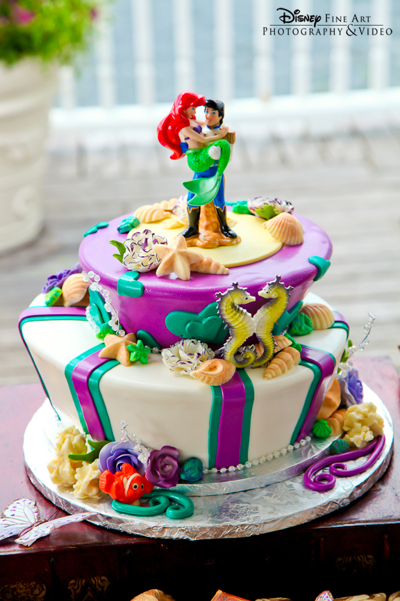 Little Mermaid Wedding Cake