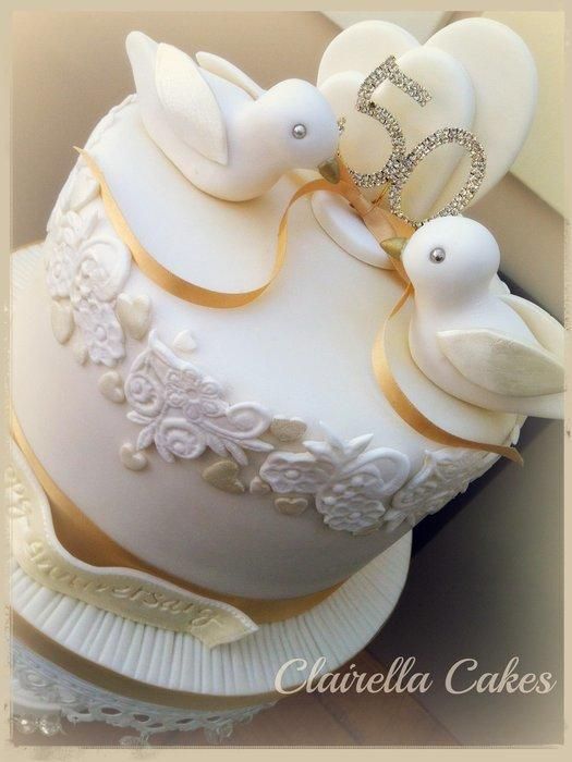 11 Photos of Anniversary Cakes Ideas With Birds 11 Photos of Anniversary Cakes Ideas With Birds
