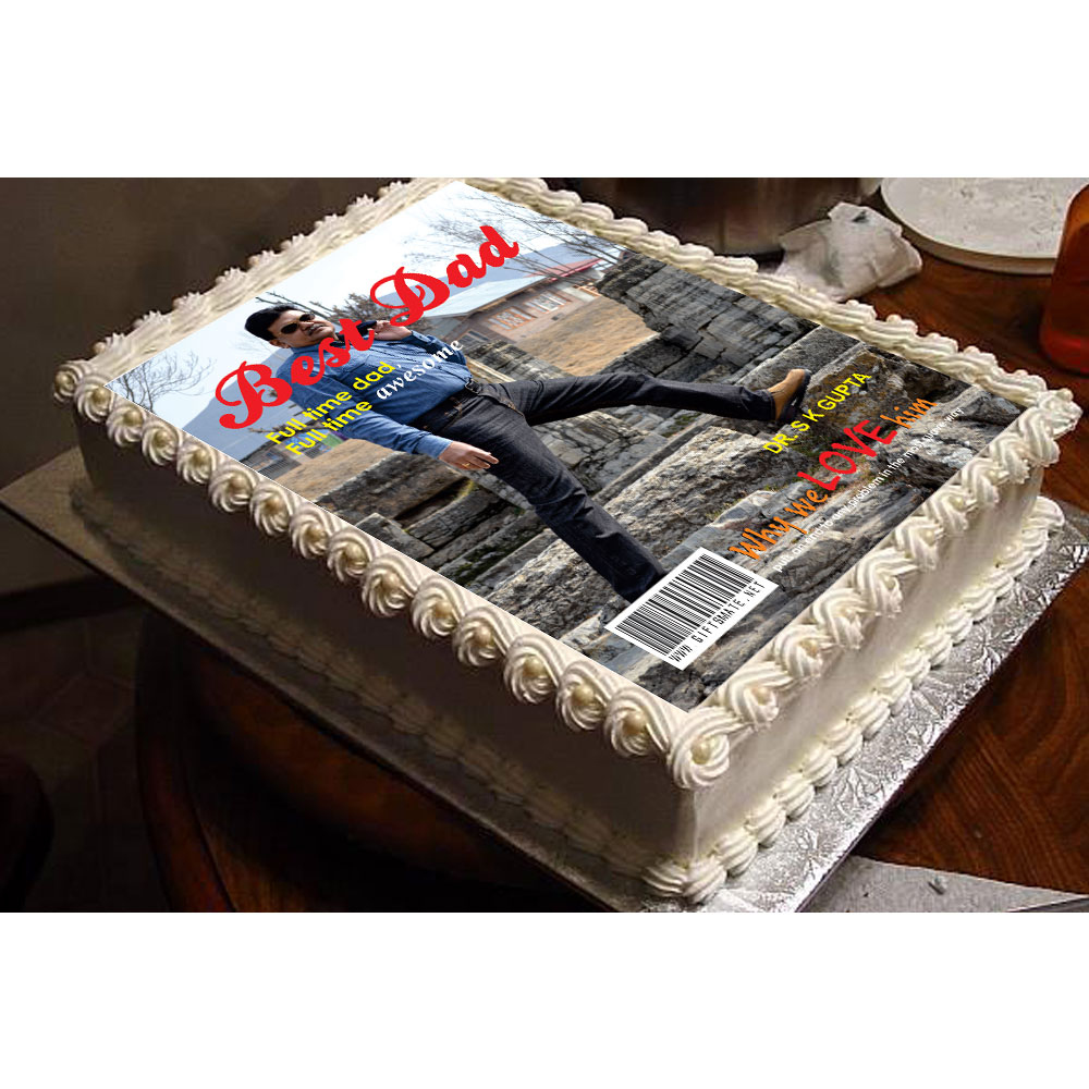 Magazine Cover Birthday Cake