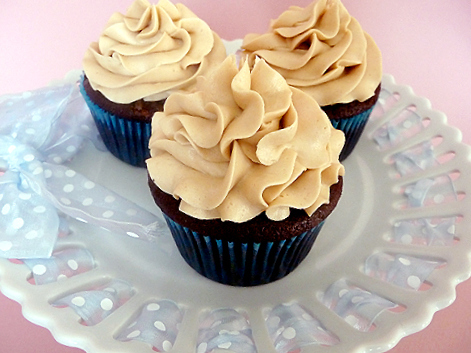 Mocha Cupcakes with Buttercream Frosting