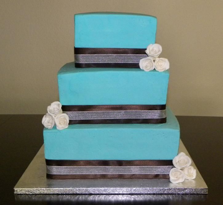 Modern Square Wedding Cake