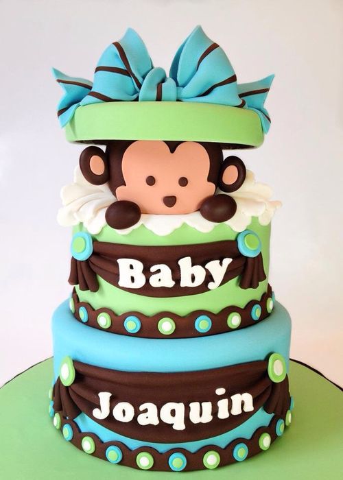 Monkey Baby Shower Cake Ideas