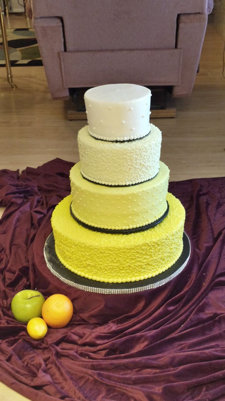 Ombre Wedding Cake Lemon