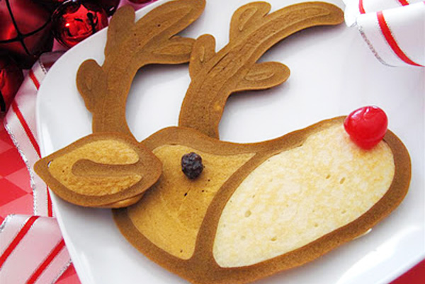 Pancake Ideas for Christmas Reindeer