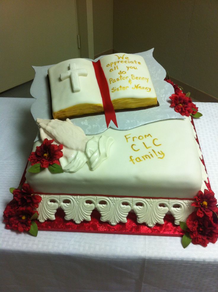 Pastor Appreciation Bible Cake