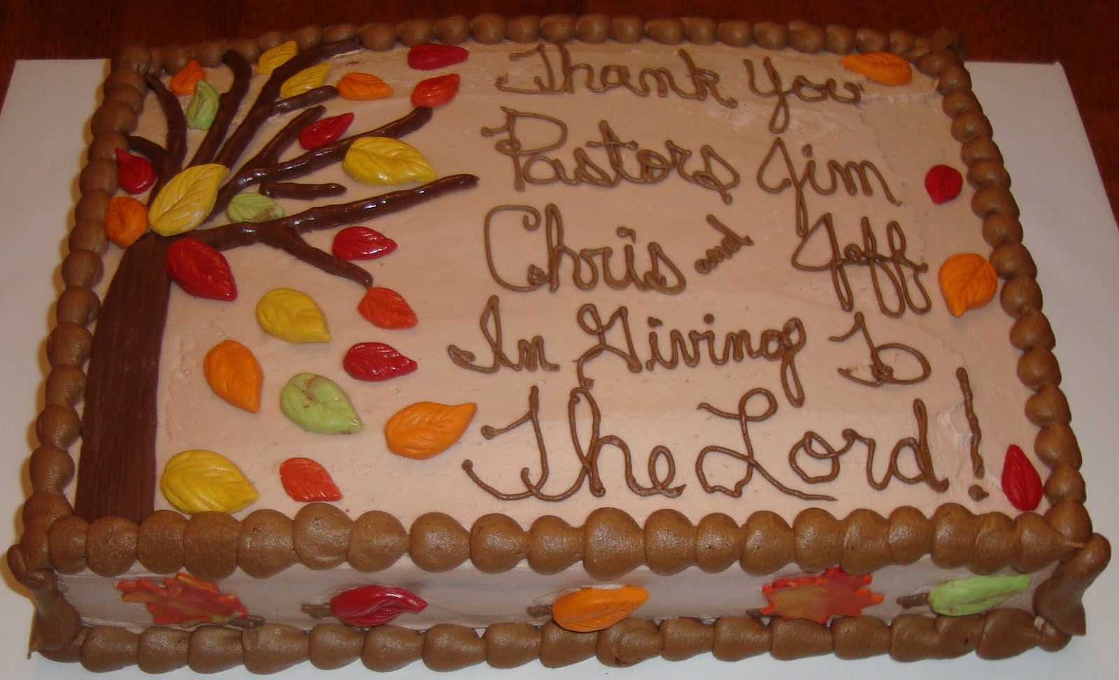 Pastor Appreciation Cake