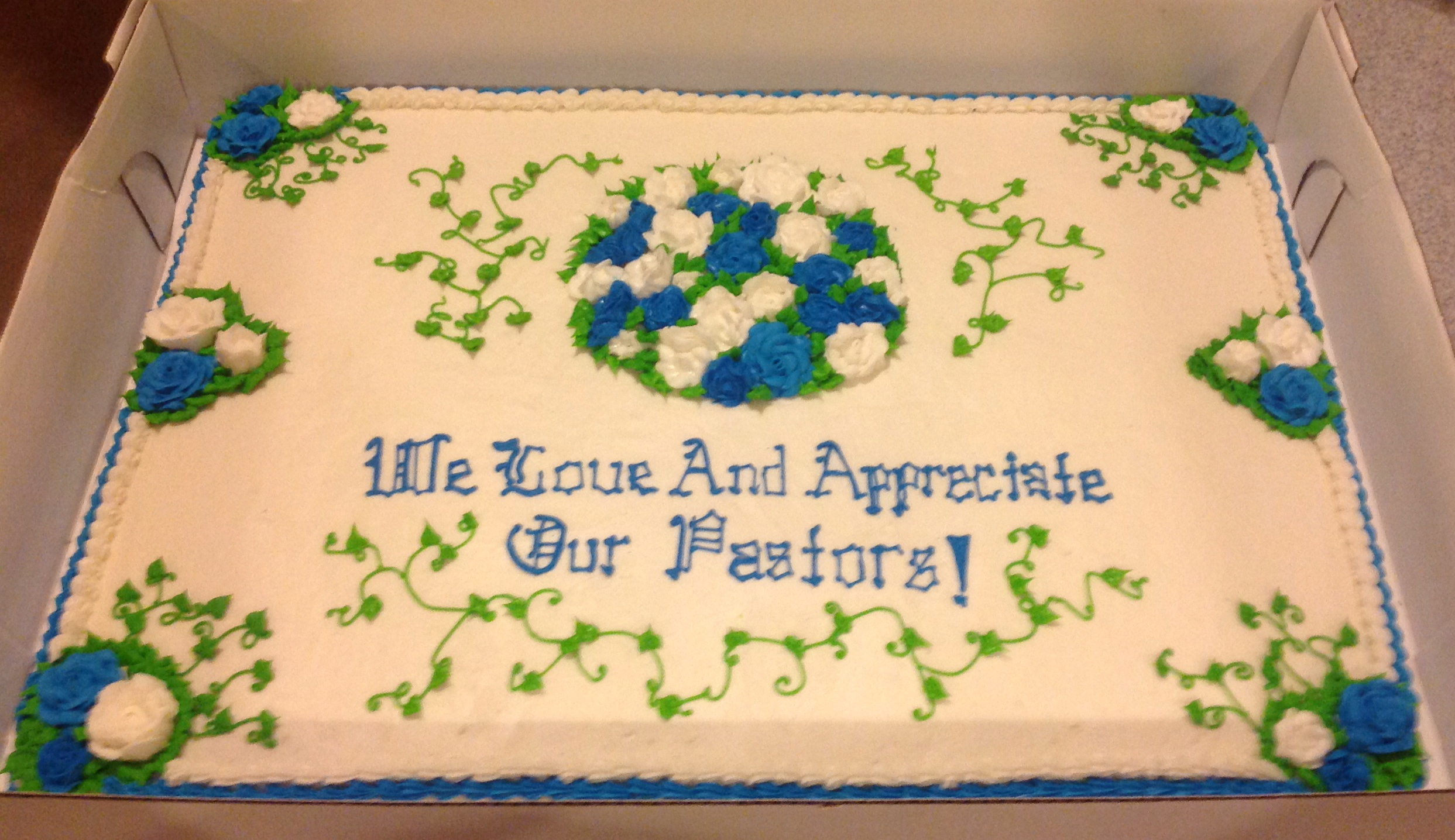 Pastor Appreciation Cake