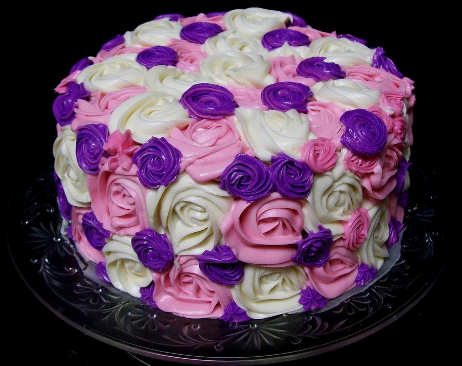 Pink and Purple Cake