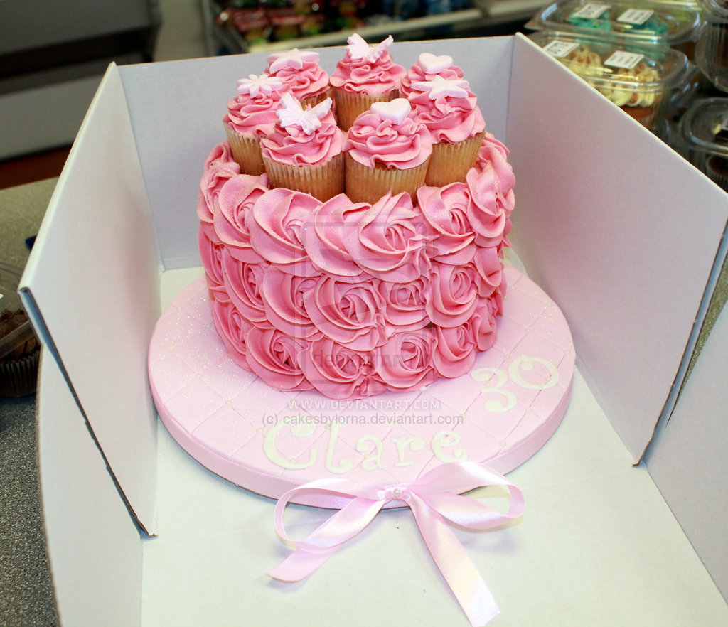 Pink Buttercream Birthday Cakes