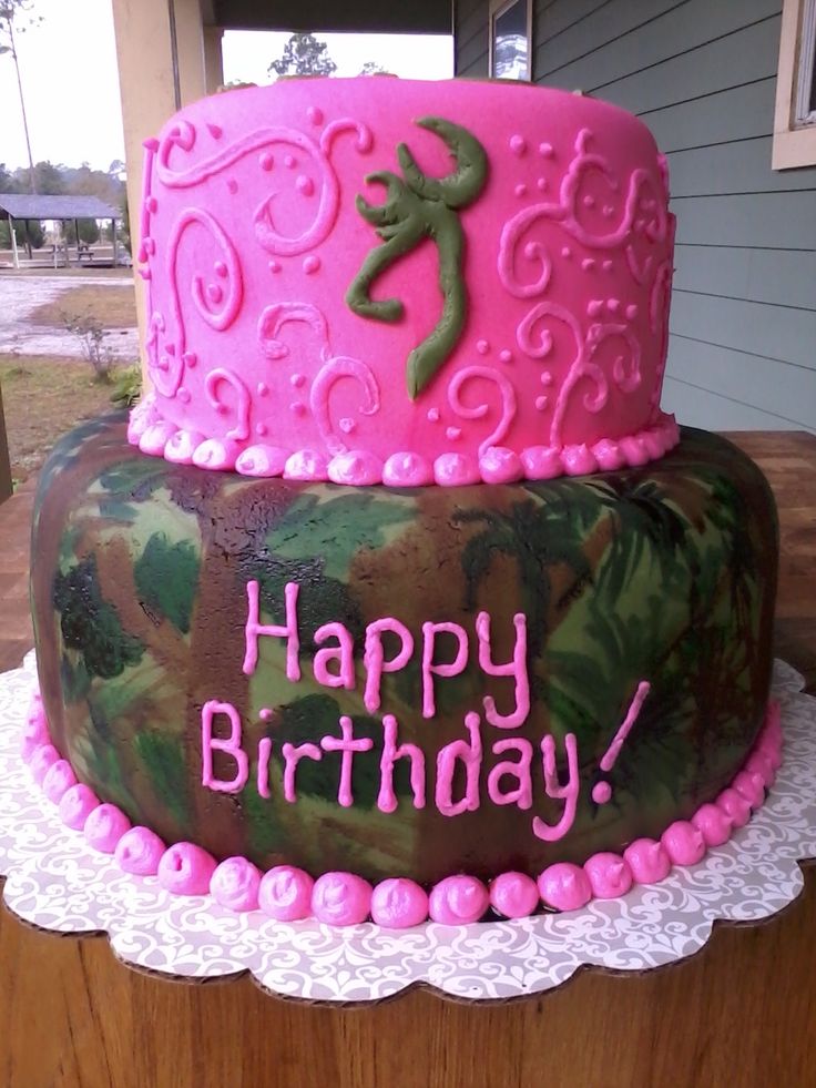 Pink Camo Birthday Cake Ideas