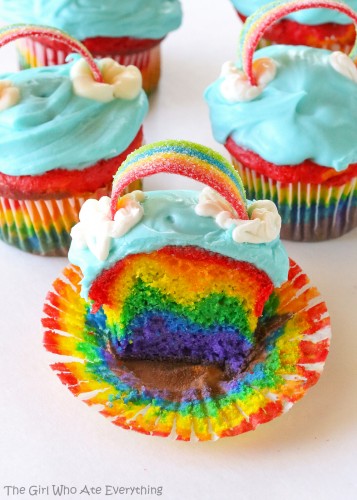 Pinterest Rainbow Cupcakes