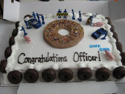 Police Officer Graduation Cake