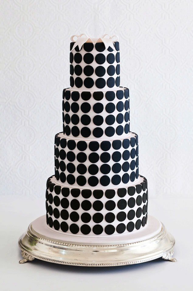 Polka Dot Wedding Cake