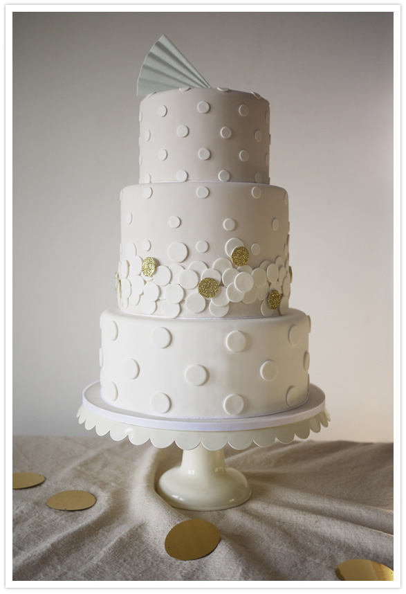 Polka Dot Wedding Cake