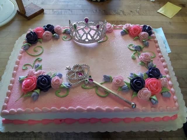 Princess Birthday Sheet Cake