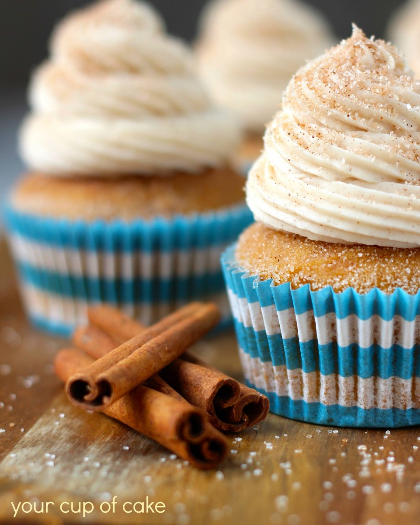 Pumpkin Snickerdoodle Cupcakes