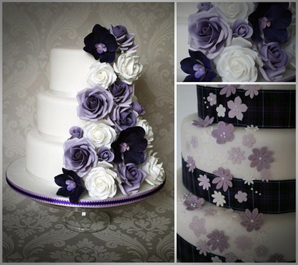 Purple Wedding Cake Ideas