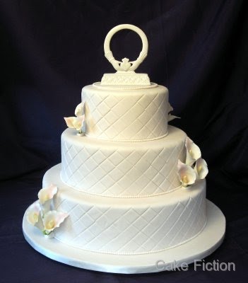 Quilted Buttercream Wedding Cake