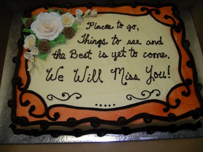 Retirement Cake Sayings