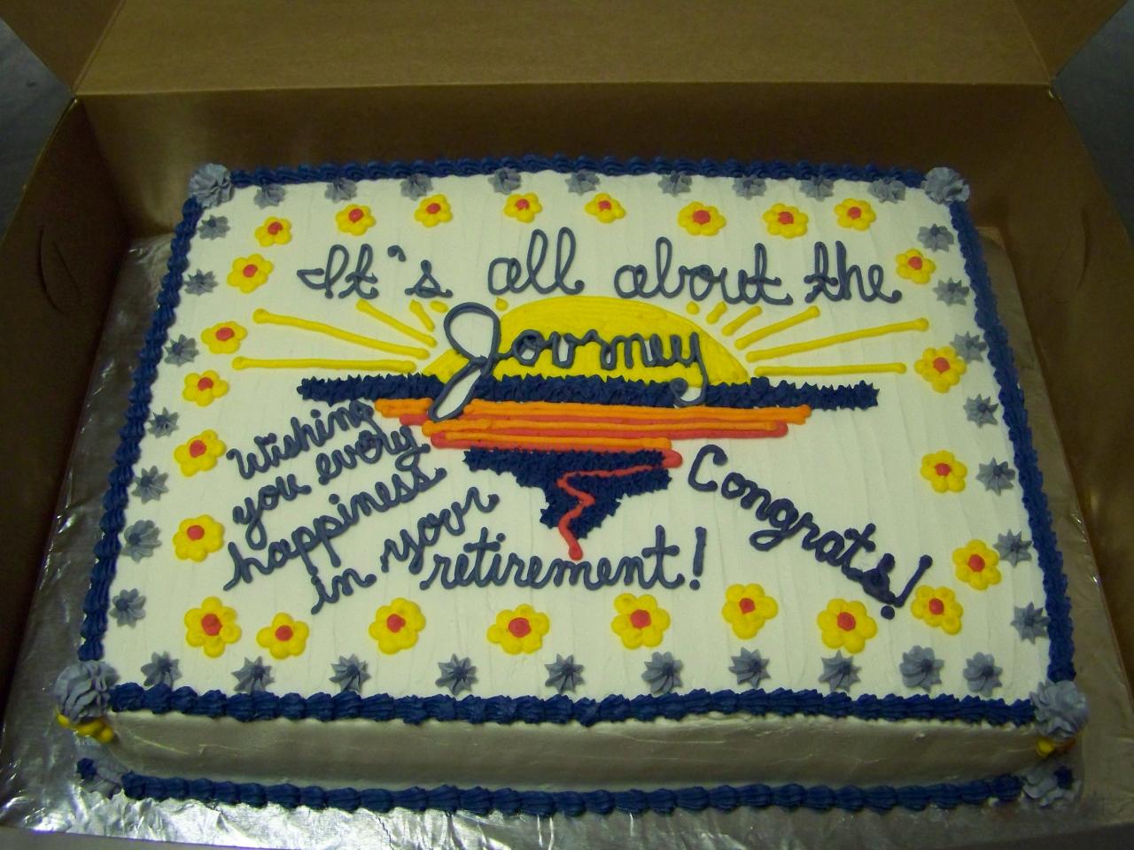 Retirement Cake Sayings