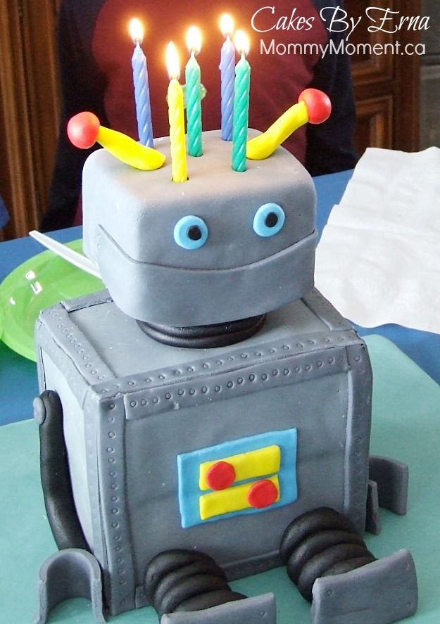 Robot Birthday Cake Ideas Robot Birthday Cake Ideas