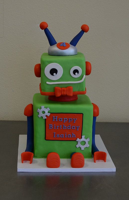 Robot Birthday Cake Ideas Robot Birthday Cake Ideas
