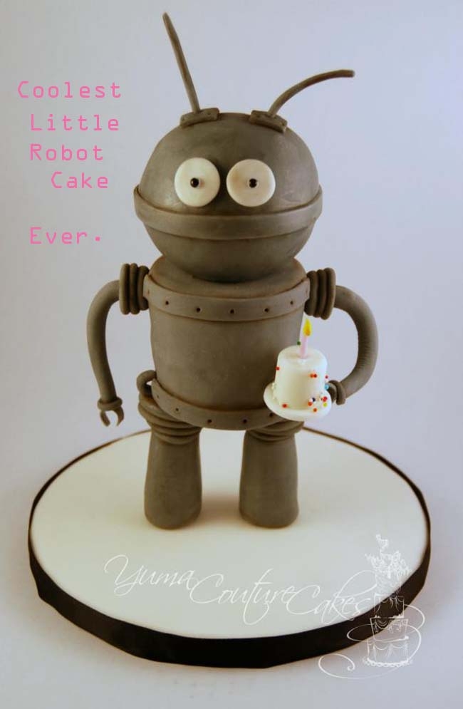 Robot Birthday Cake