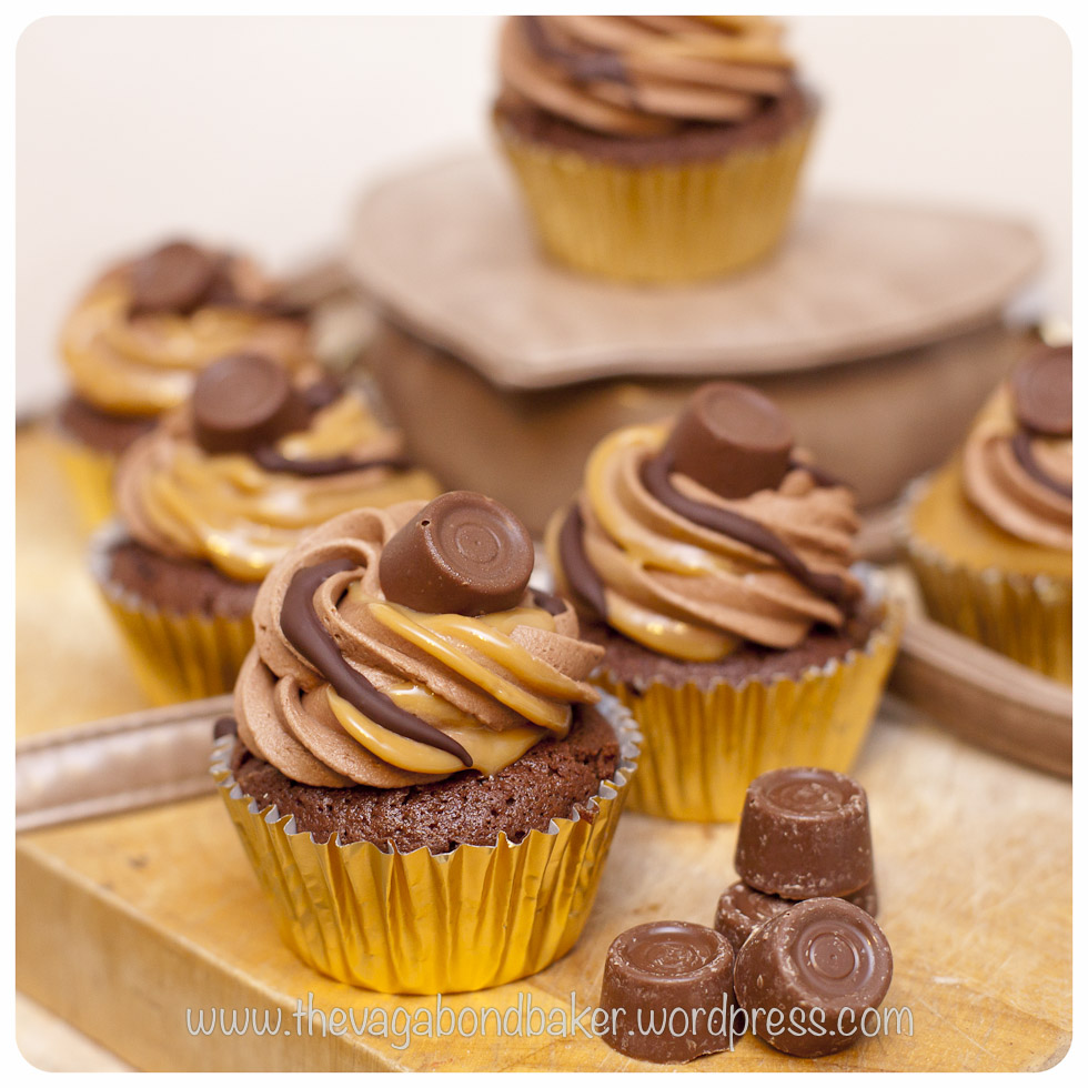 Rolo Brownie Cupcakes