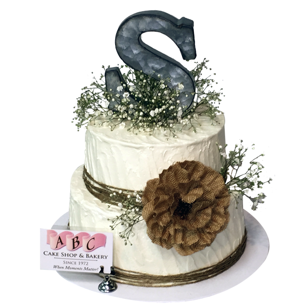 Rustic Wedding Cakes with 2 Tiers