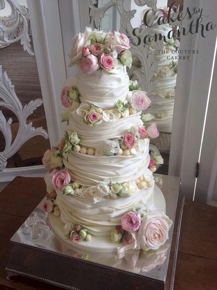 Shabby Chic Wedding Cake Idea