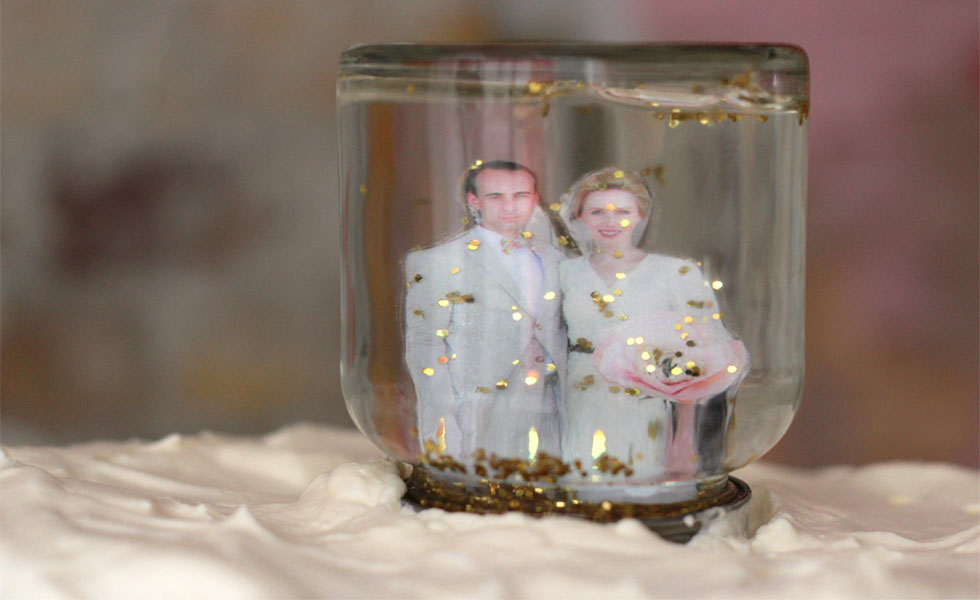 Snow Globe Wedding Cake Topper Snow Globe Wedding Cake Topper