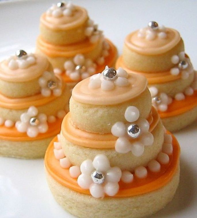 Stacked Wedding Cake Sugar Cookies