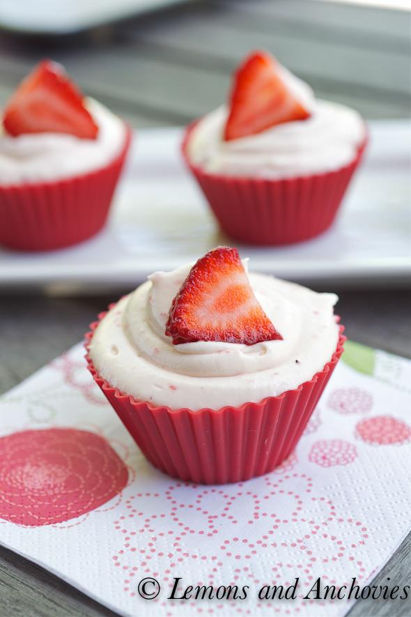 Strawberry Cupcakes with Cream Cheese Frosting