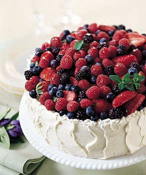 Summer Cake with Berries Recipe