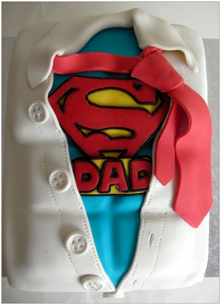 Super Dad Birthday Cake Super Dad Birthday Cake