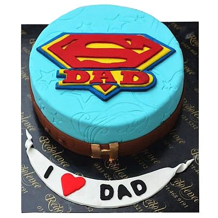 Super Dad Birthday Cake