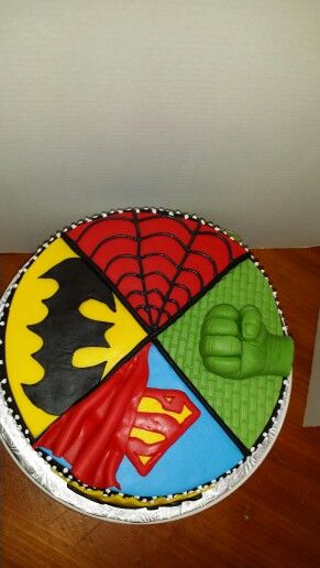 Super Hero Birthday Cake