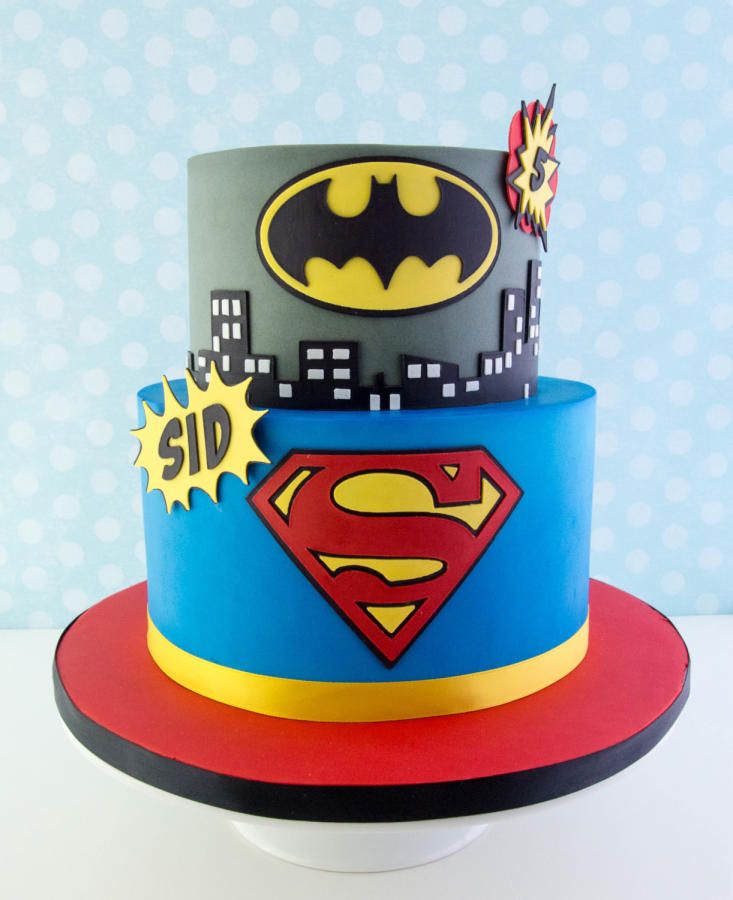 Superhero Birthday Cake Idea