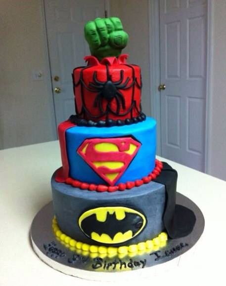 Superhero Birthday Cake