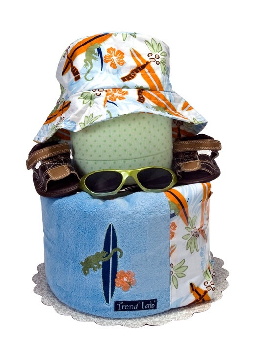 Surfer Baby Diaper Cake Surfer Baby Diaper Cake