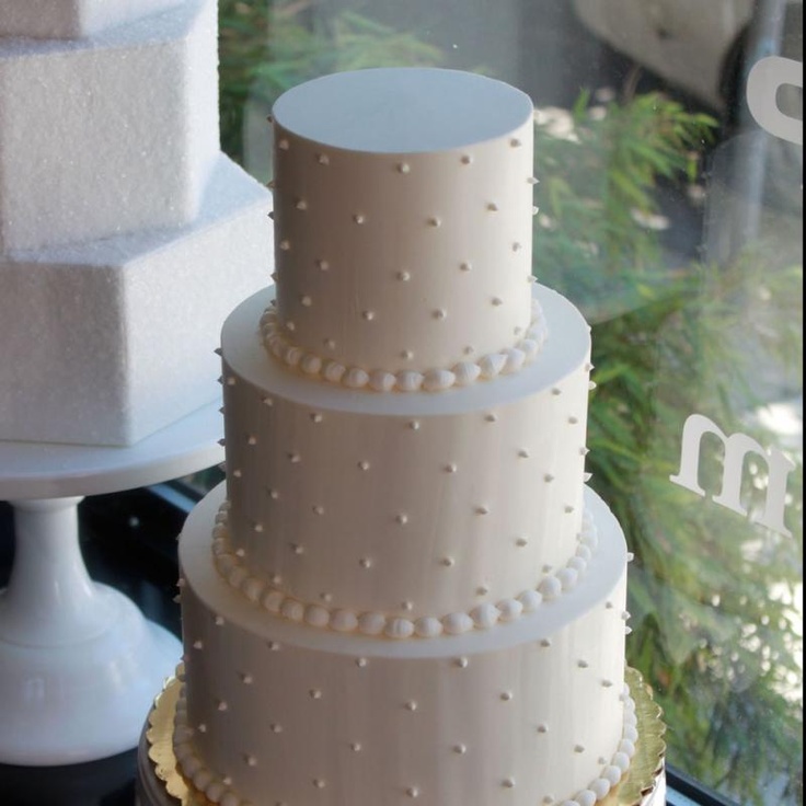 Swiss Dot Wedding Cake