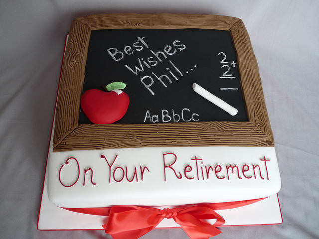 Teacher Retirement Cake