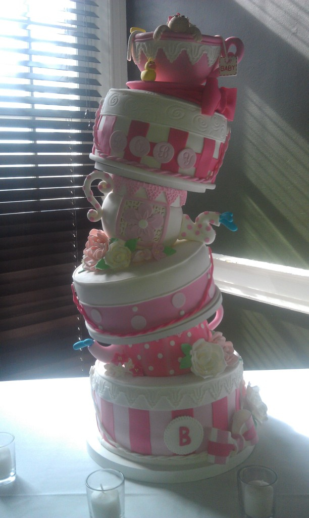 Teapot Baby Shower Cake