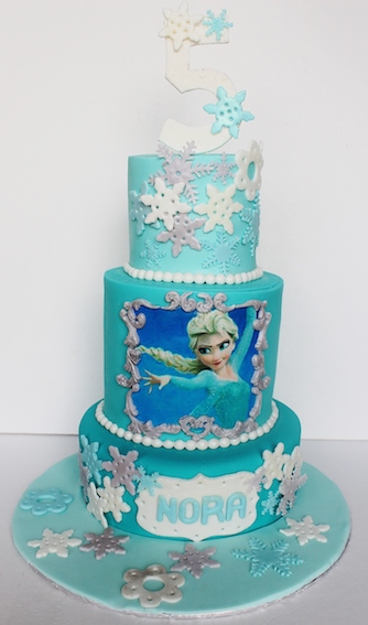 Three Tier Birthday Cake Frozen