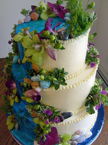 Tropical Waterfall Cake